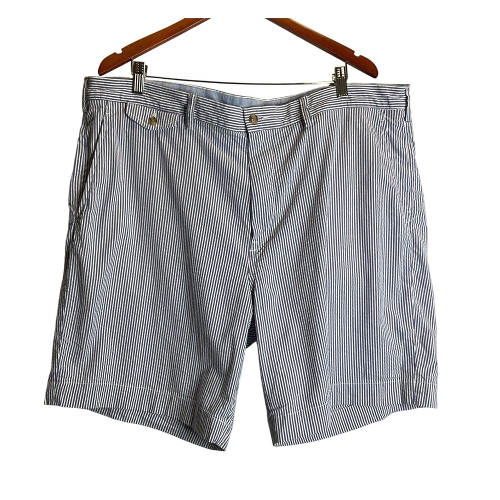 Polo Ralph Lauren Stretch Classic Fit Striped Seersucker Shorts Cotton Preppy 42
